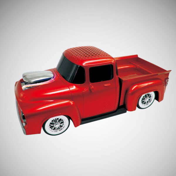 LED Classic Truck Speaker Mini Music Car Bluetooth Speeker, Great Loud - RED (9424)