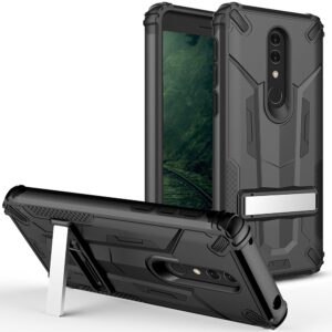 Alcatel Onyx - Hybrid Transformer Case w/ Kickstand and UV Coated PC / TPU Layers in ZV Blister Pack(158)