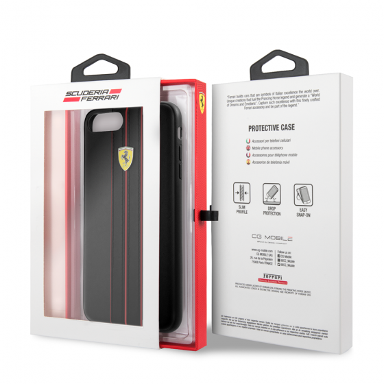 iPhone 8 Plus & iPhone7 Plus Ferrari Genuine - Black(391)