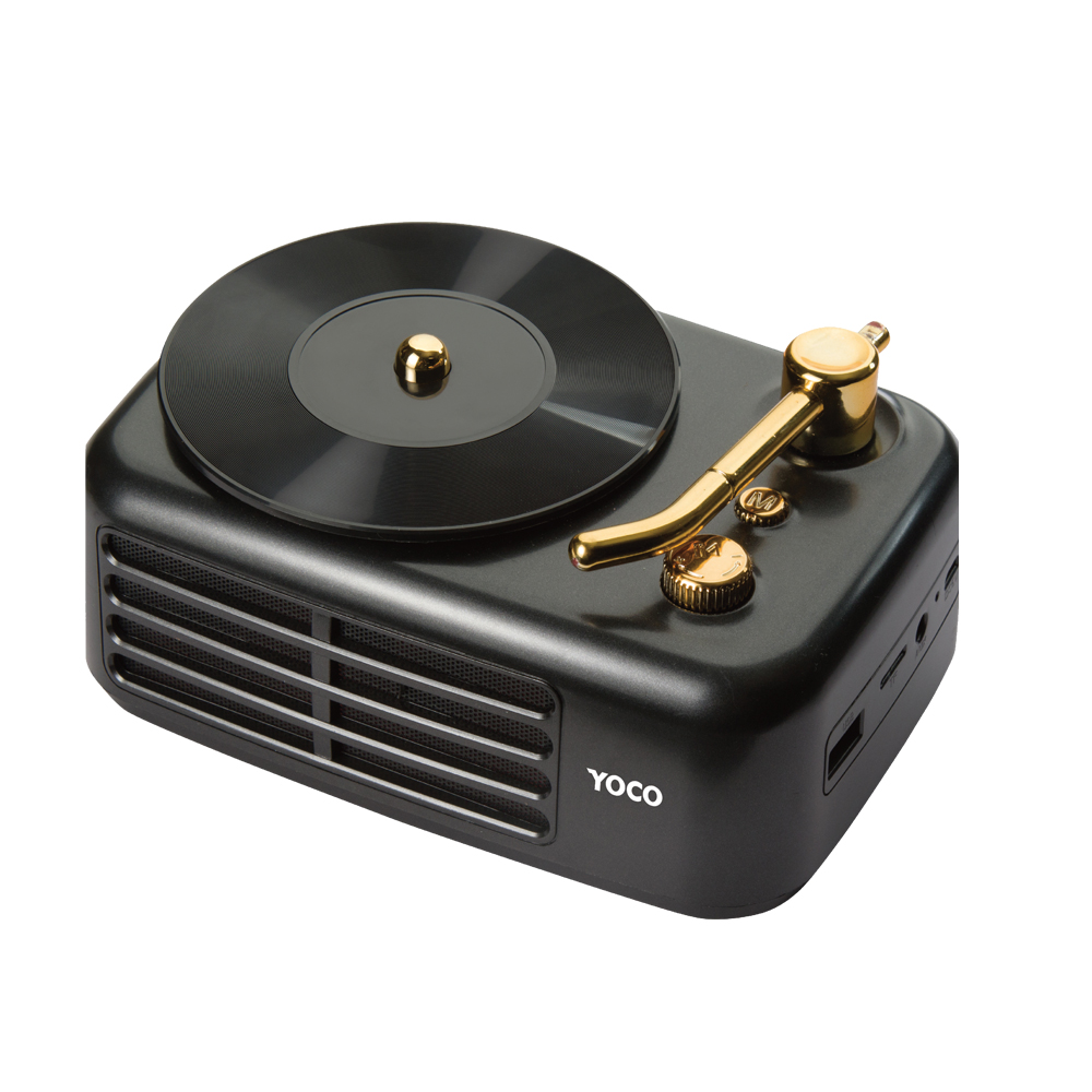 YOCO Y45 Gramophone Mini Wireless Speaker - Black (110136)