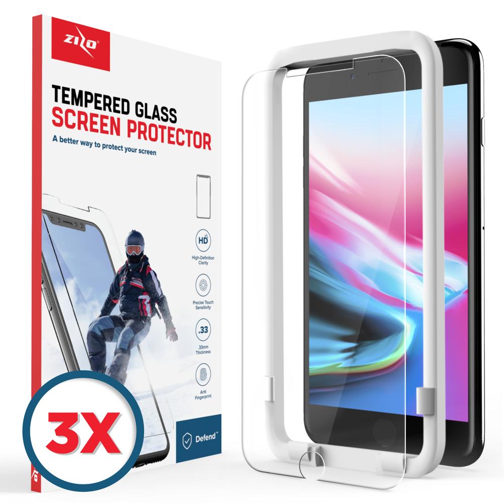 Apple IPhone 8 plus / 7 plus / 6s plus ZIZO 3-PACK TEMPERED GLASS Screen Protector (9429)