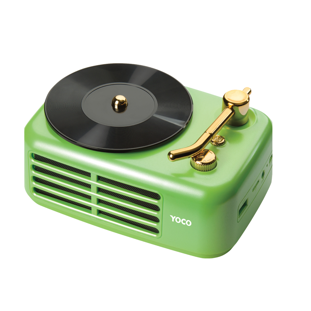 YOCO Y45 Gramophone Mini Wireless Speaker - Green (110134)