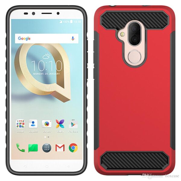 Alcatel TETRA Carbon Fiber Case - Red (600)