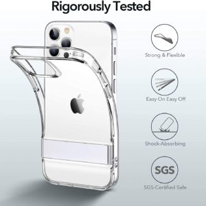 ESR Essential Zero Designed for iPhone 12 Pro & iPhone 12 Case, Slim Clear Soft TPU, Flexible Silicone Cover - Clear (110014)