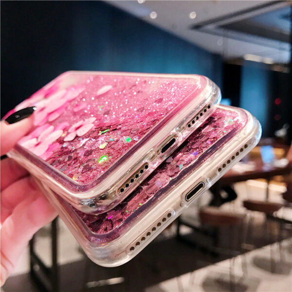 iphone XR Quicksand Case Luxury Liquid Shiny Bling Flower Case (573)