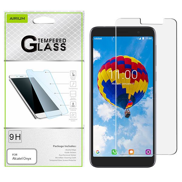 ALCATEL ONYX - AIRIUM TEMPERED GLASS SCREEN PROTECTOR 2.5D - CLEAR (9731)