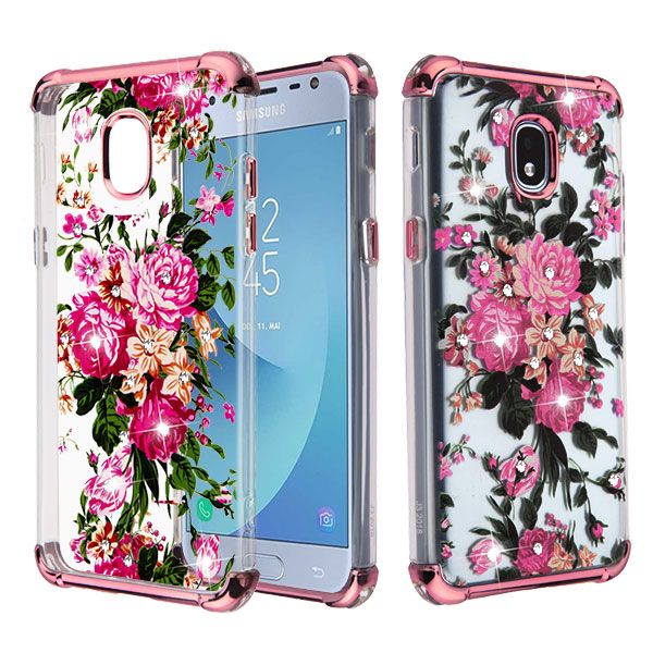 Samsung Galaxy J3 Orbit / J3 Star / J3 (2018) Klarion Candy Skin Cover - Electroplating Rose Gold /