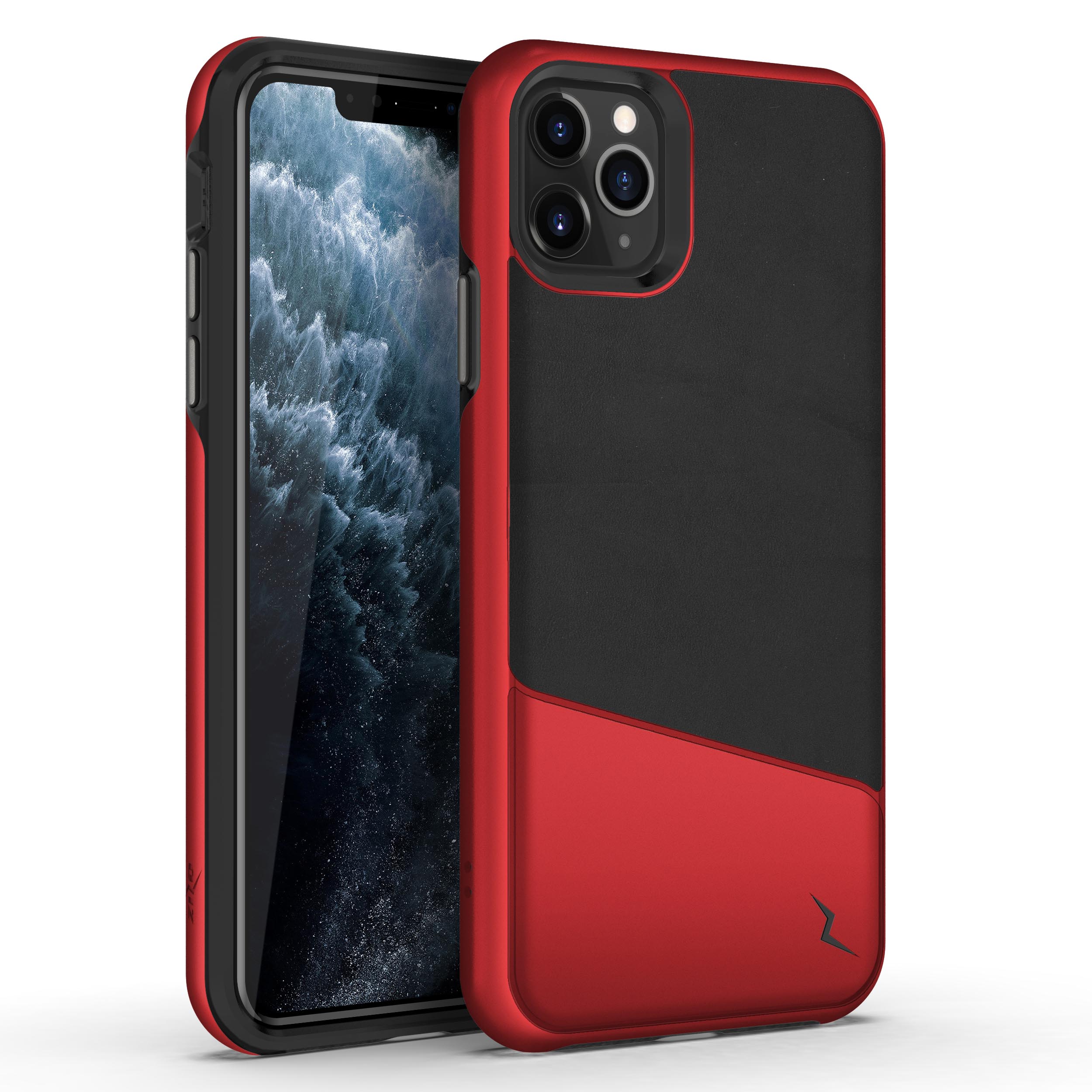 Apple iPhone 11 Pro 5.8 Case ZIZO DIVISION Series -BLACK & METALLIC RED (10131)