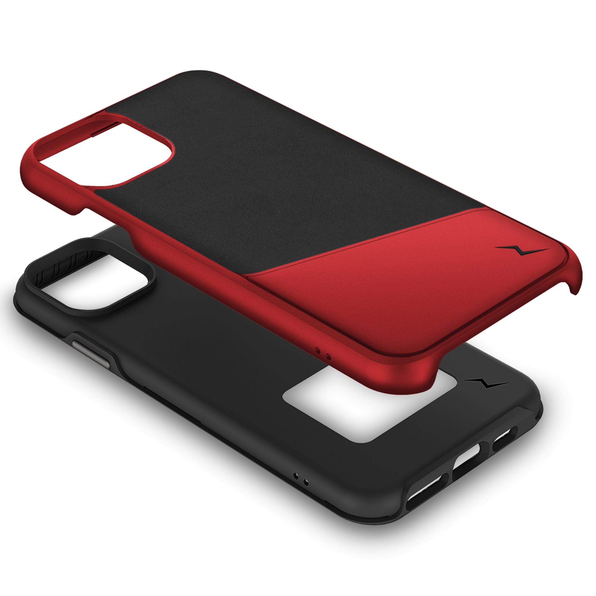 Apple iPhone 11 Pro 5.8 Case ZIZO DIVISION Series -BLACK & METALLIC RED (10131)