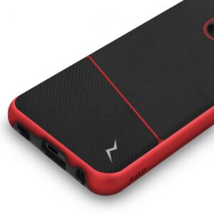 LG Escape Plus - Zizo Division Case w/ Dual Layering & Shockproof Protection - Black / Red (121)