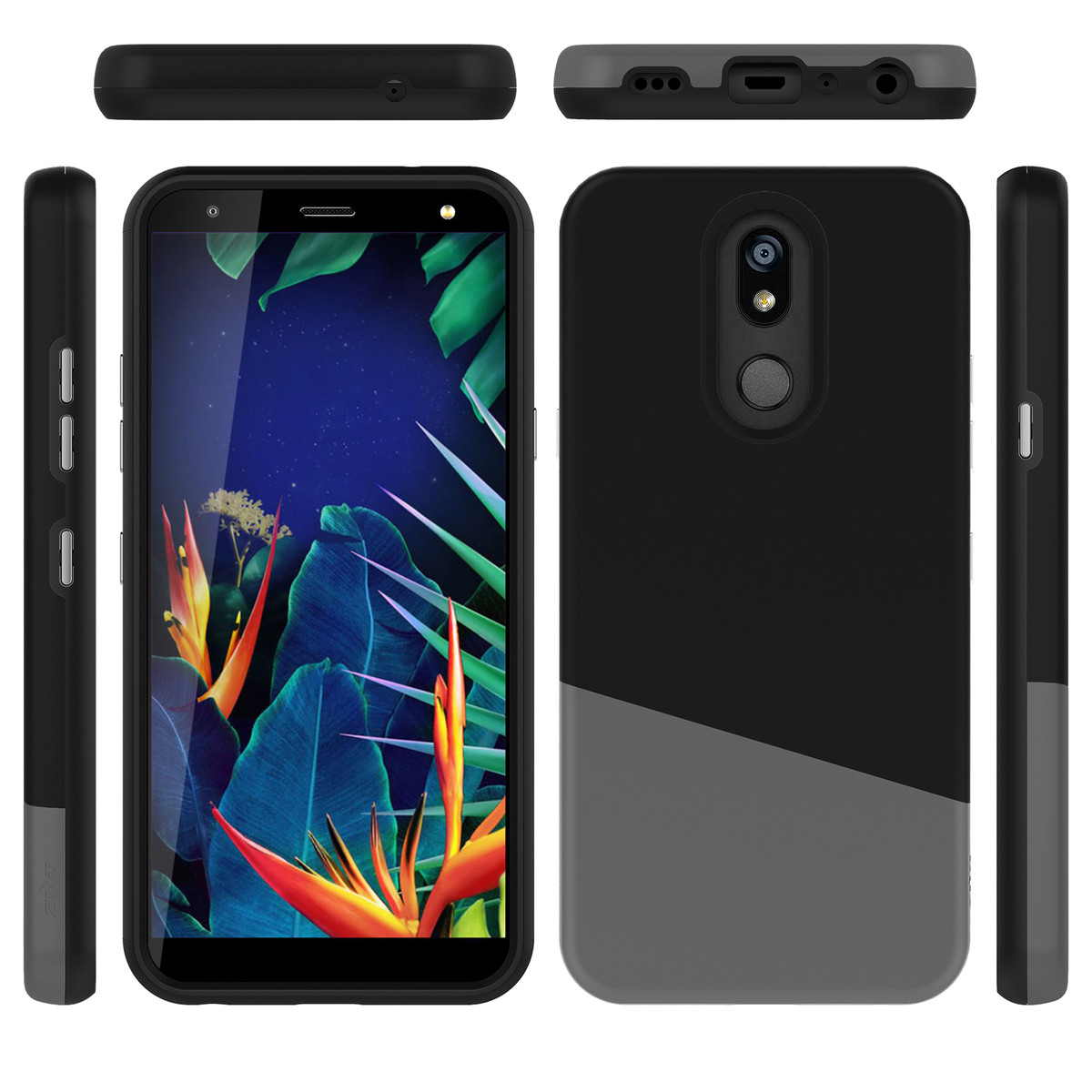 LG K40 / LG Harmony 3 Case -Zizo Division Case w/ Dual Layered and Shockproof Protection - Black (4523)