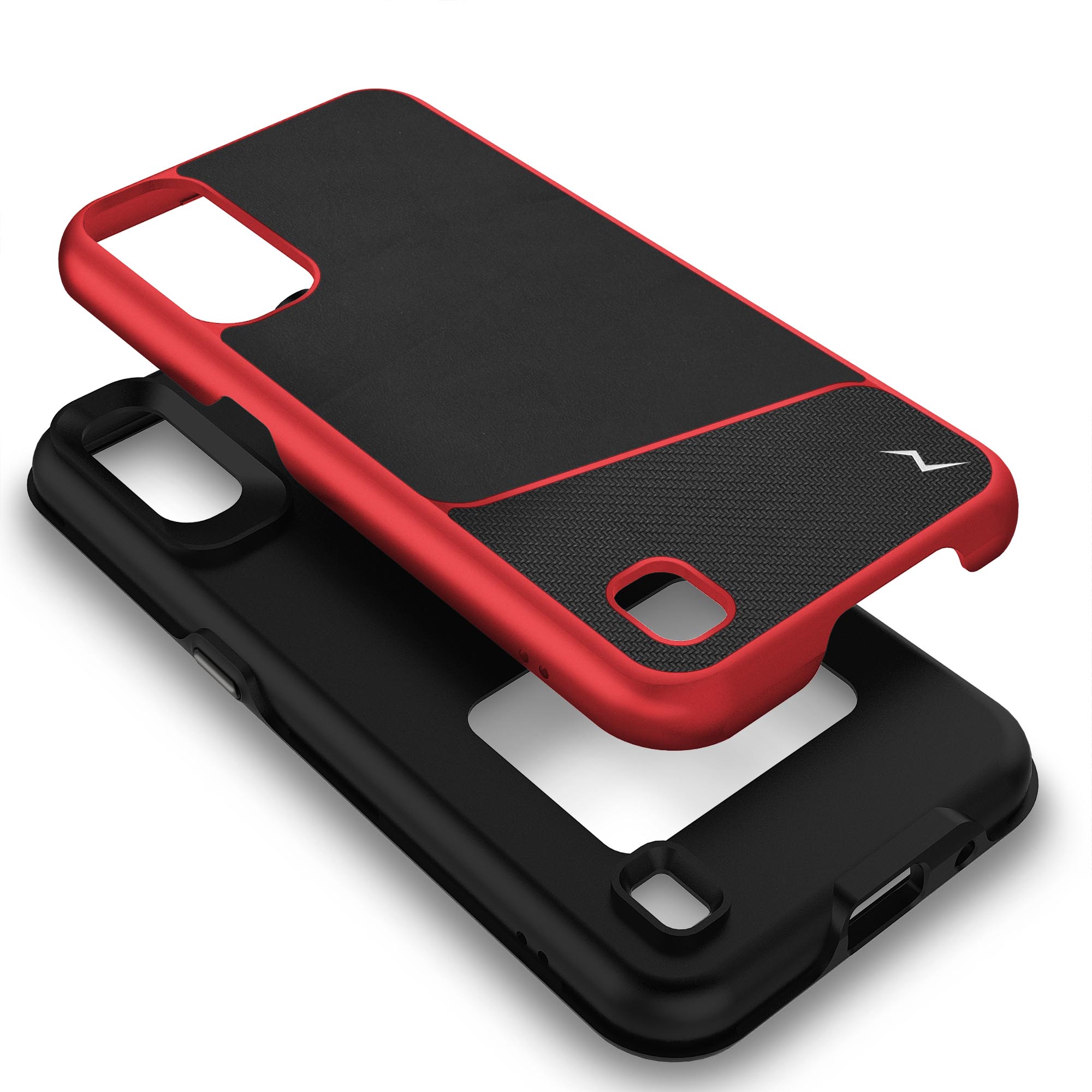 Samsung Galaxy A01 ZIZO DIVISION Series Case - Black & Red (9746)