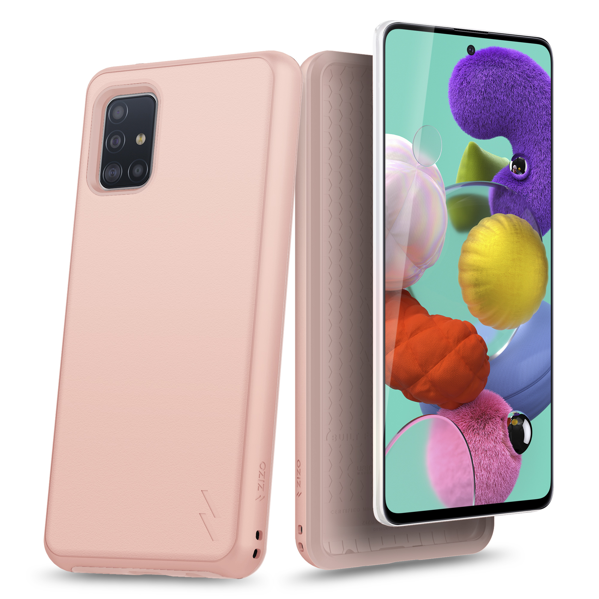 GALAXY A51 5G ZIZO DIVISION SERIES CASE - (ROSE GOLD) (10364)