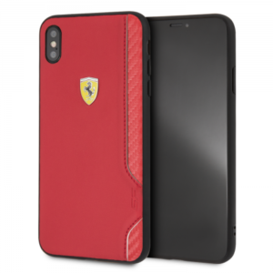 iPhone XR Ferrari Red PU Rubber Soft Touch with Shield(115)