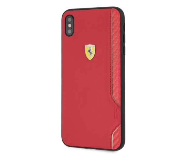 iPhone XR Ferrari Red PU Rubber Soft Touch with Shield(115)