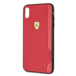 iPhone XR Ferrari Red PU Rubber Soft Touch with Shield(115)