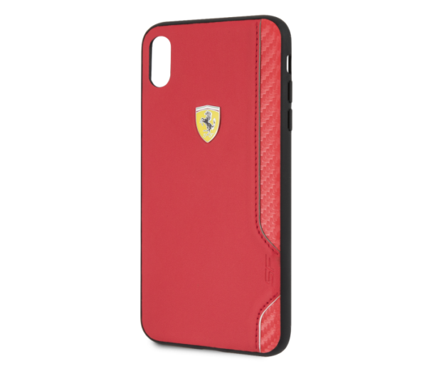 iPhone XR Ferrari Red PU Rubber Soft Touch with Shield(115)