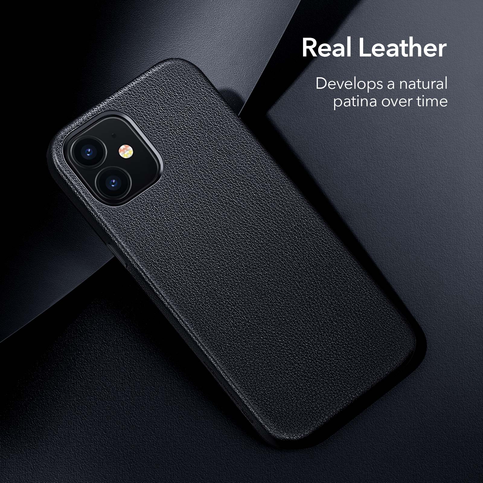ESR Metro Premium Leather Case High Quality Compatible with iPhone 12/12 Pro Case - Clear (110021)