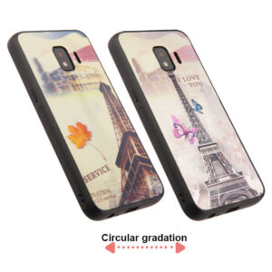 Samsung Galaxy J2 Pure / J2 Core / J2 3D Eiffel Tower Stereograph Hybrid Protector Cover (754)