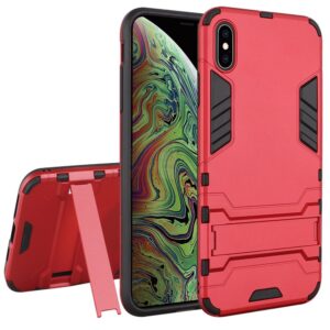 iPhone XS Max Dynamite Shockproof Kickstand Hybrid - Red (952)