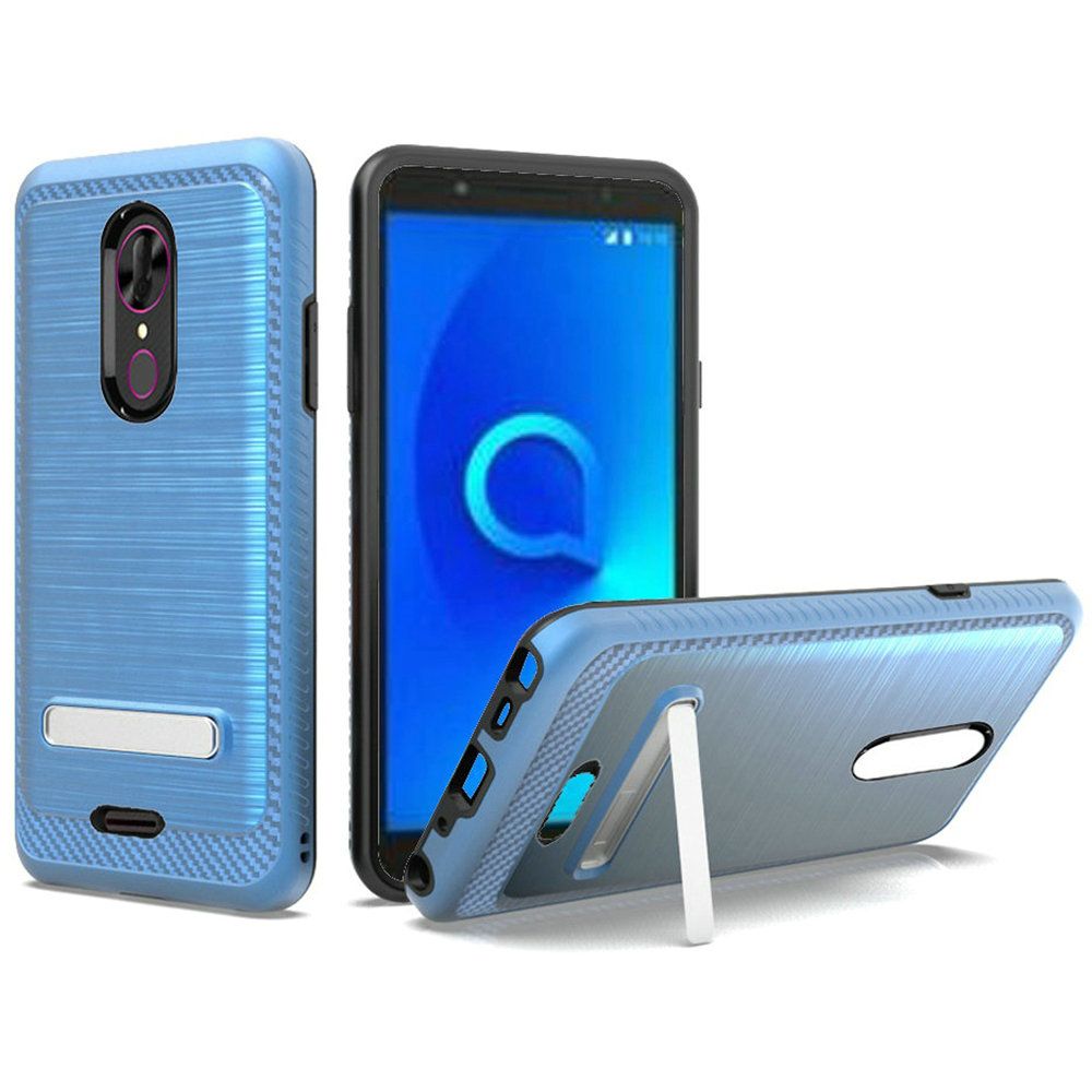Alcatel Onyx Slim Brushed Hybrid with Design Edged Lining with magnetic kickstand - Blue (4861)