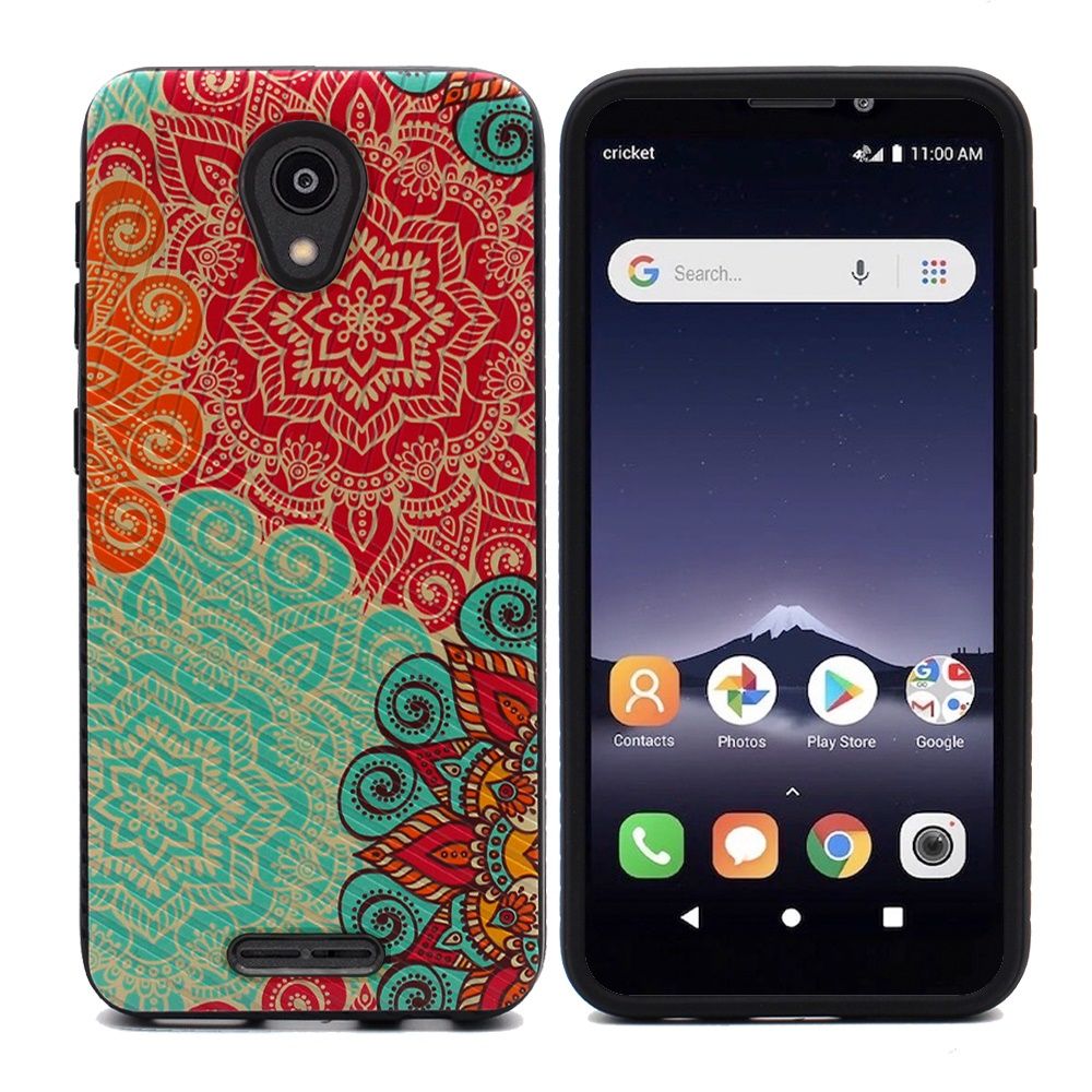 Alcatel Insight Premium Quality Textured Lined Scratch Proof Design Hybrid - Seamless Pattern (4858)