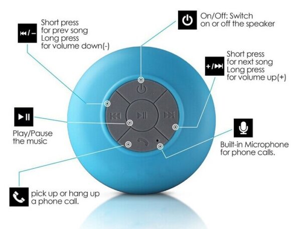Bluetooth Wireless Speaker - Yellow (3088)