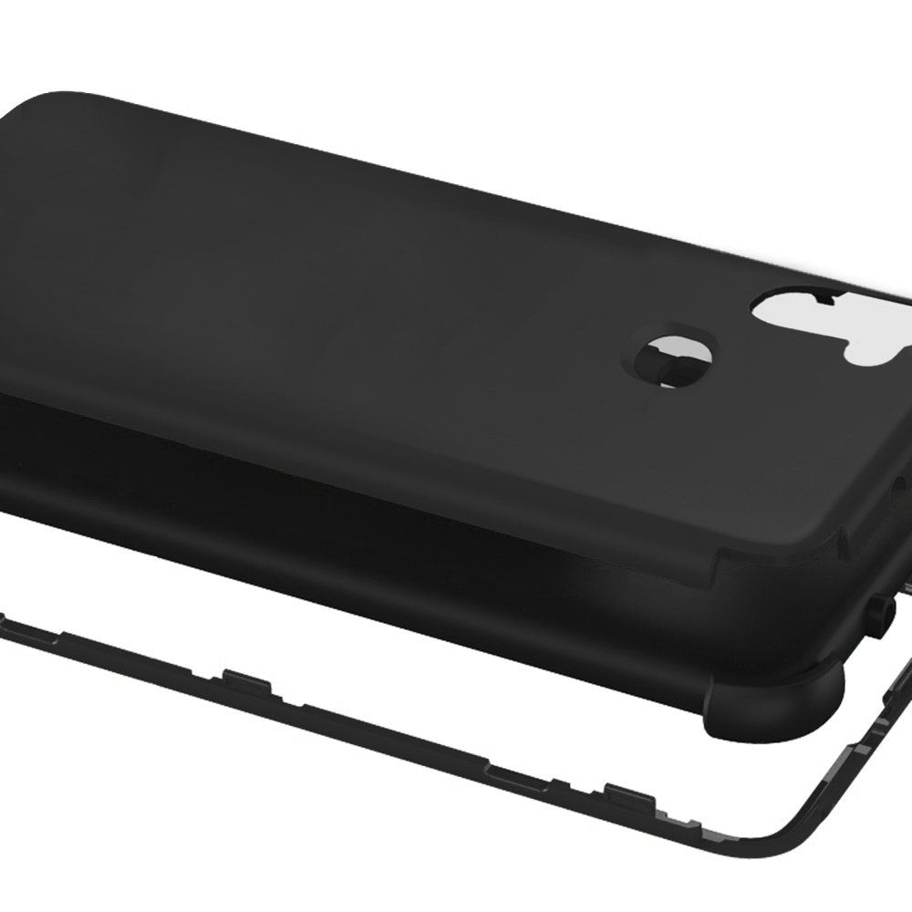 Samsung Galaxy A11 King Tuff Hybrid Case Cover - Black/Black (110068)