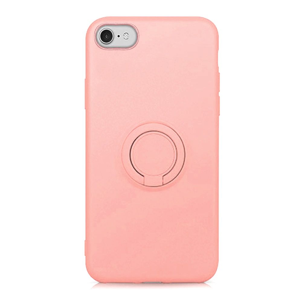 Apple iPhone SE2 (2020) 8/7 Magnetic Ring Holder Stand TPU Case Cover - Light Pink (10969)