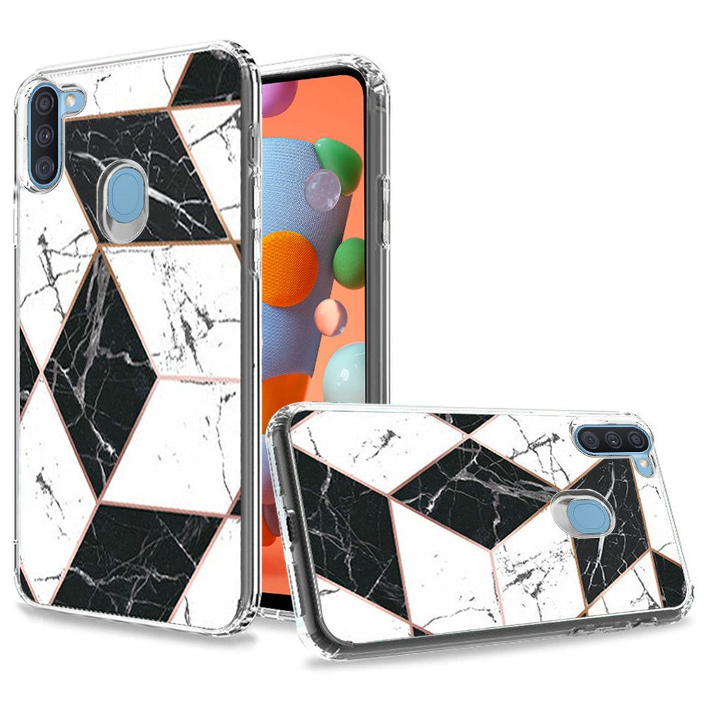 Samsung Galaxy A11 Trendy Fashion Design Hybrid Case Cover - Marble (110085)