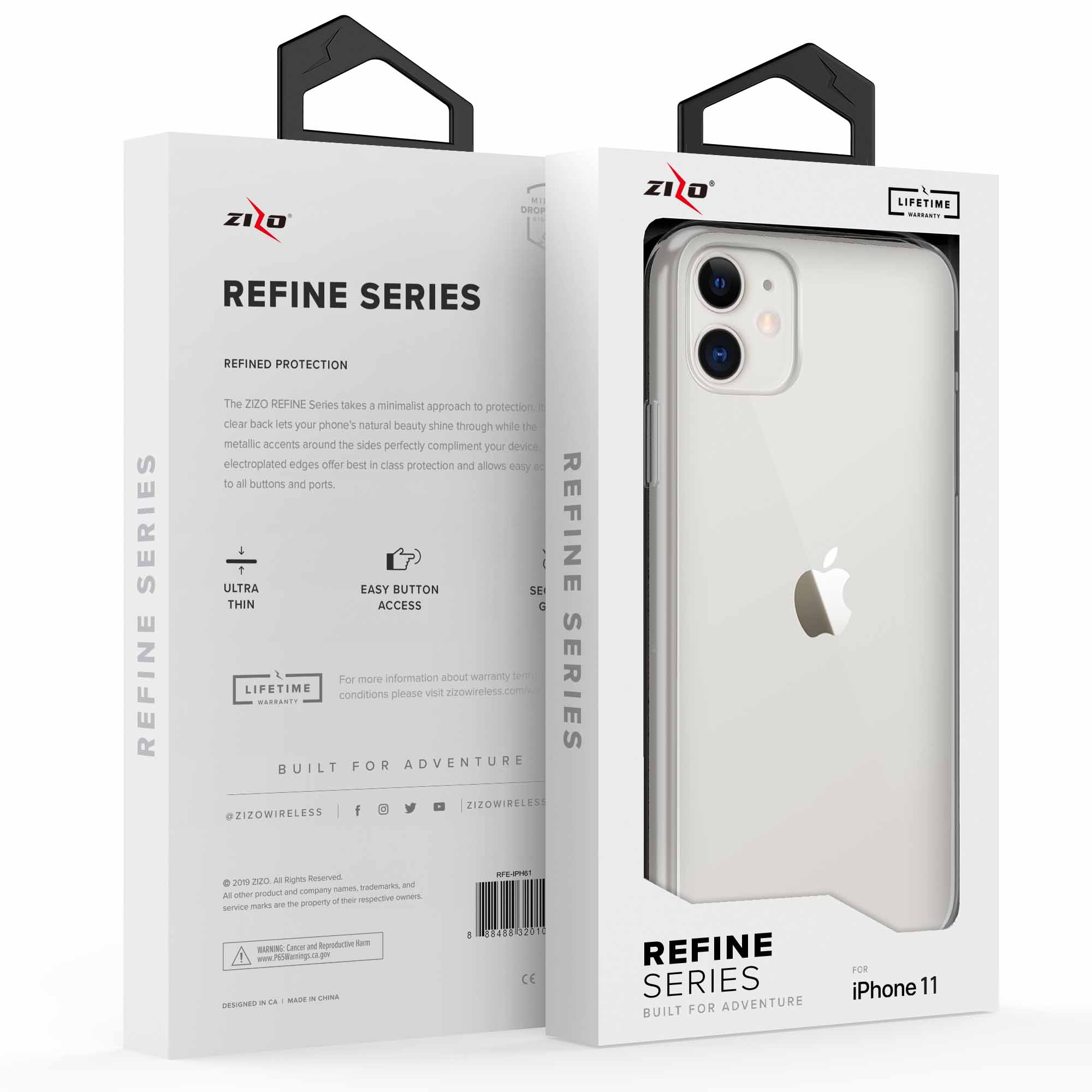 Apple iPhone 11 (6.1) ZIZO REFINE Series Case- Clear (10142)