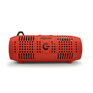 AXESS SPBW1047 Bluetooth IPX7 Waterproof Speaker with Rugged Silicon Body- Red (65)