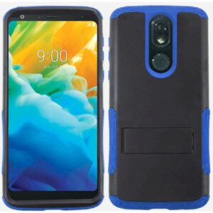 LG Stylo 5 Tough Snap-on Rugged Kickstand Hybrid - Black/Dark Blue (845)