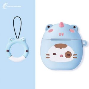 LOFTER Cute Soft Silicone For AirPods Case Protector Cover Wireless Bluetooth Headset Box Earbud Bag