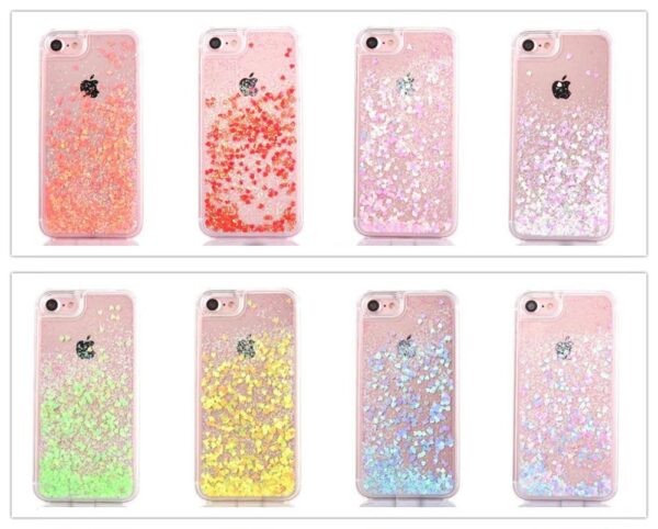 LG Stylo 4 Glitter Moving Love Case Cove TPU Transparent (1435)