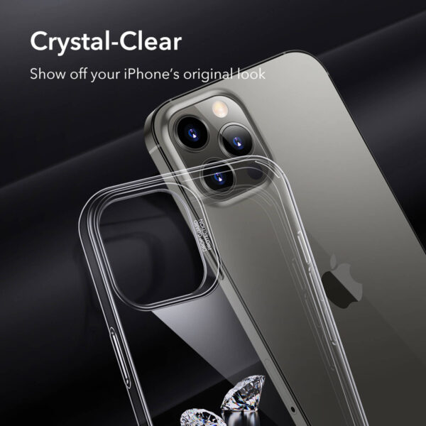 ESR Essential Zero Designed for iPhone 12 Pro & iPhone 12 Case, Slim Clear Soft TPU, Flexible Silicone Cover - Clear (110014)