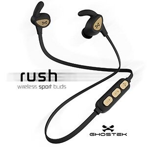 Ghostek Rush Sport Bluetooth Earbuds - Black / Gold (1516)