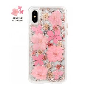 iPhone XR Genuine Flower Case Pink (1710)