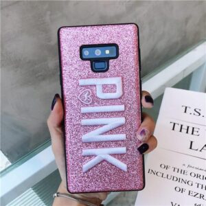 Galaxy S10 Victoria Secret Pink Bling Glitter Soft Case Pink (497)