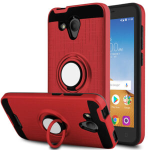 Alcatel TETRA Ring Kickstand Case - Red (595)