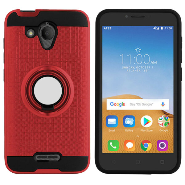 Alcatel TETRA Ring Kickstand Case - Red (595)