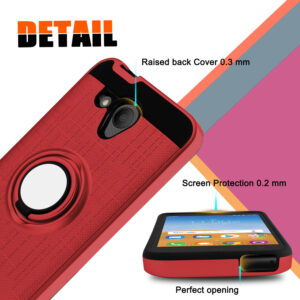 Alcatel TETRA Ring Kickstand Case - Red (595)