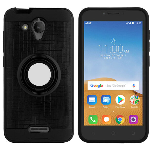 Alcatel TETRA Ring Kickstand Case - Black (593)