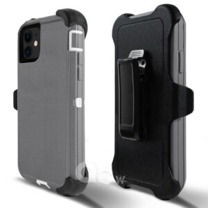 APPLE IPHONE 11 PRO 5.8" DEFENDER CASE WITH CLIP - GREY (9523)