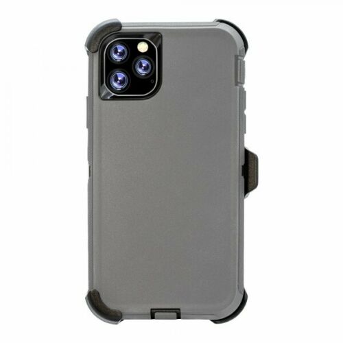 APPLE IPHONE 11 PRO 5.8" DEFENDER CASE WITH CLIP - GREY (9523)