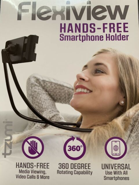 Tzumi Flexiview Black Hands- 360° Rotating Universal Smartphone Holder (