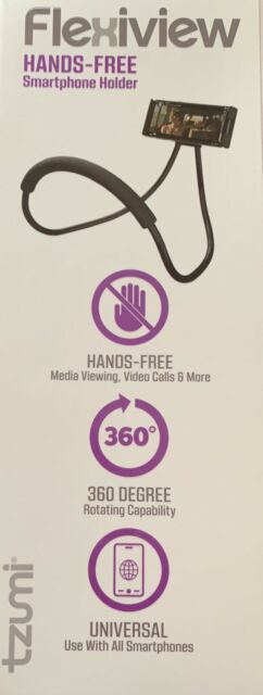 Tzumi Flexiview Black Hands- 360° Rotating Universal Smartphone Holder (