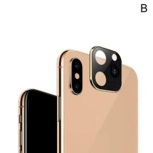 Immediately X/Xs Change To IPhone 11 Pro /11 Pro Max Fake Lens Protection Film Cover- Black