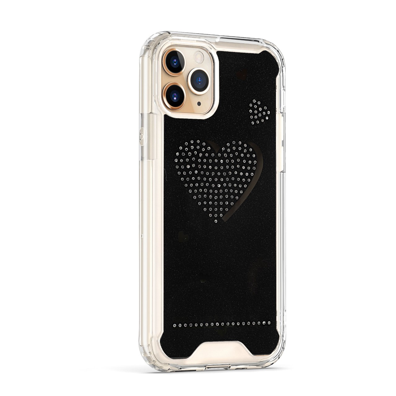 APPLE IPHONE 11 - MOBILIZE JEWEL HYBRID CASE W/ DIAMONDS BRIEF IS LIFE BUT LOVE IS LONG - BLACK (48