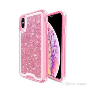 iPhone X/Xs Bling Hybrid Crystal Case - Pink (669)